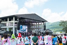 「えびちゅう 夏のファミリー遠足 略してファミえん in 山中湖2024」2日目の様子。