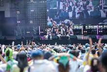 「えびちゅう 夏のファミリー遠足 略してファミえん in 山中湖2024」2日目の様子。