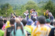 「えびちゅう 夏のファミリー遠足 略してファミえん in 山中湖2024」2日目の様子。