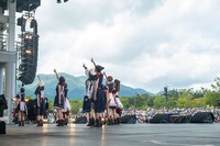 「えびちゅう 夏のファミリー遠足 略してファミえん in 山中湖2024」2日目の様子。