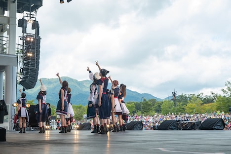 「えびちゅう 夏のファミリー遠足 略してファミえん in 山中湖2024」2日目の様子。