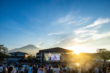 「えびちゅう 夏のファミリー遠足 略してファミえん in 山中湖2024」1日目の様子。