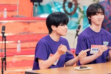 左からLienelの武田創世、森田璃空。(c)「DAN! DAN! EBiDAN!」製作委員会