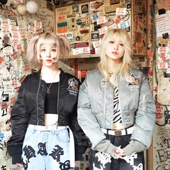 カナミルと八月ちゃん、GALFY×GALLIS ADDICTIONモデル担当　2ショットはあの場所で