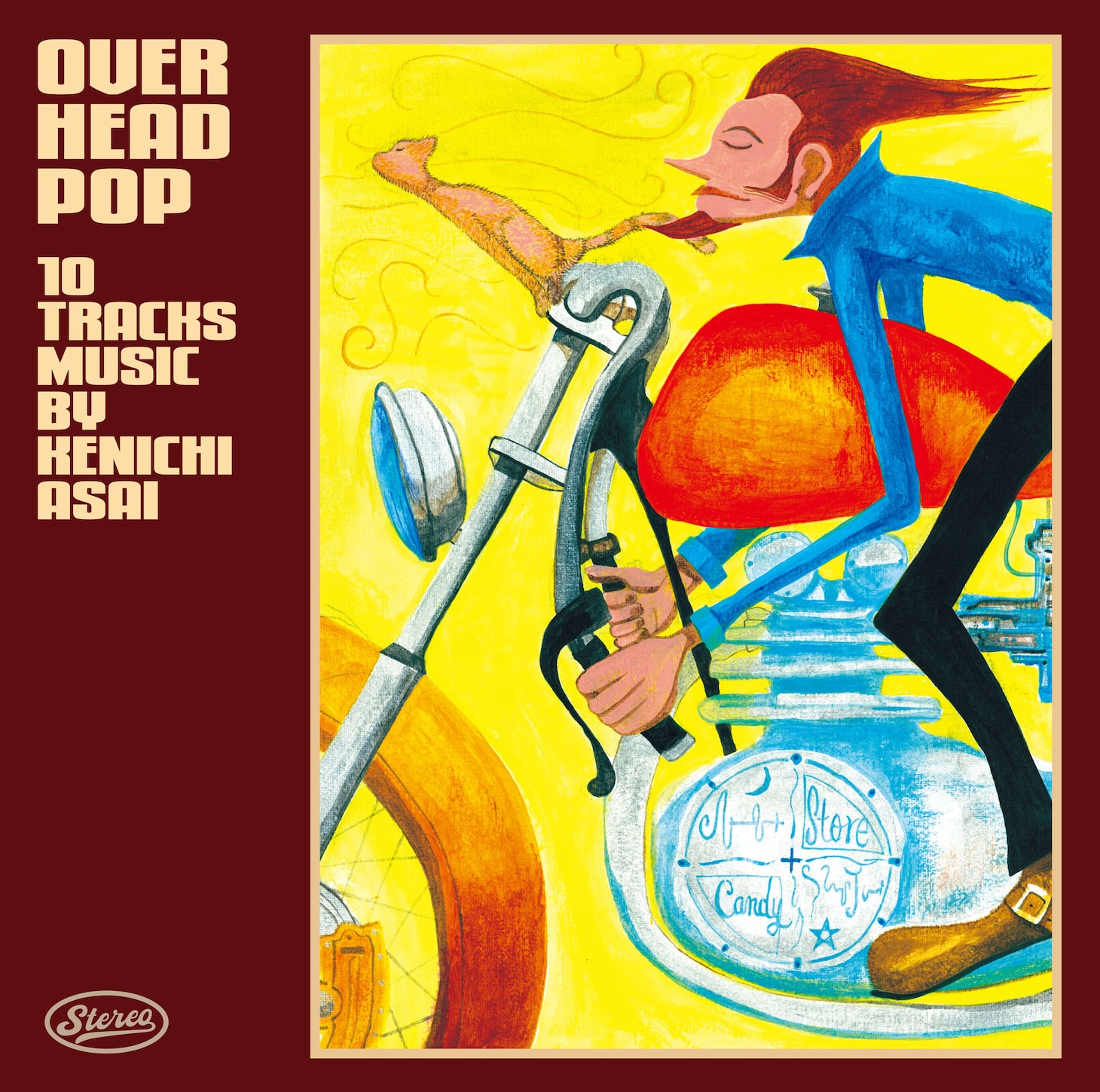 浅井健一「OVER HEAD POP」通常盤ジャケット