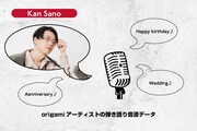 「origami SAI」クラウドファンディングリターン「Kan Sanoによる弾き語り音源データ 」イメージ