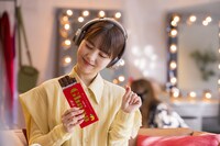 ロッテ「ガーナチョコレート」新CMメイキングより。