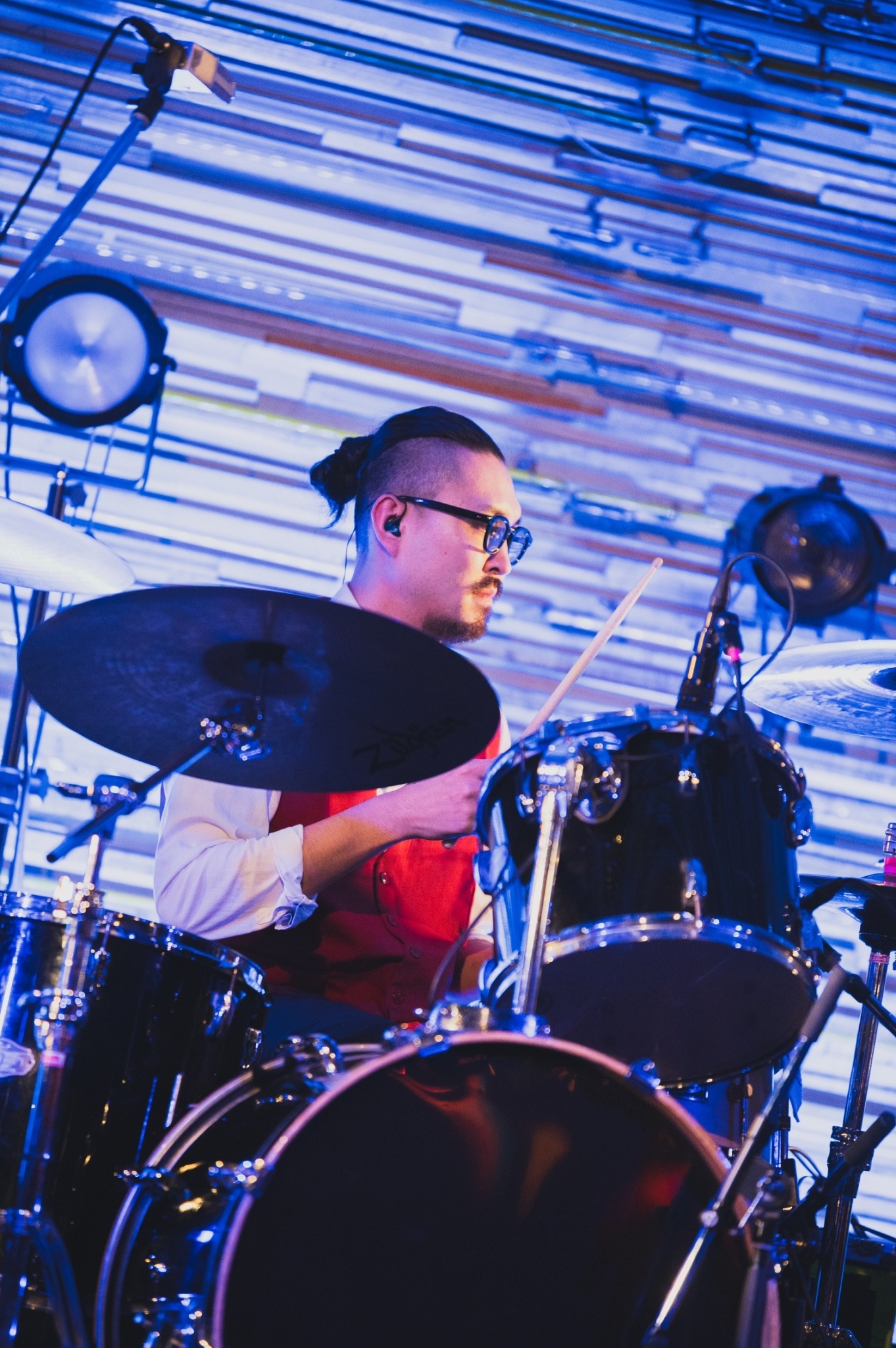 YOU'RE MY☆スターズのドラム。（Photo by Satoki Demoto）