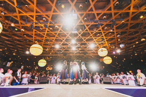 「スパンコールグッドタイムズ RELEASE ONEMAN SHOW 『キネマとユニバース』」大阪・ユニバース公演の様子。（Photo by Satoki Demoto）