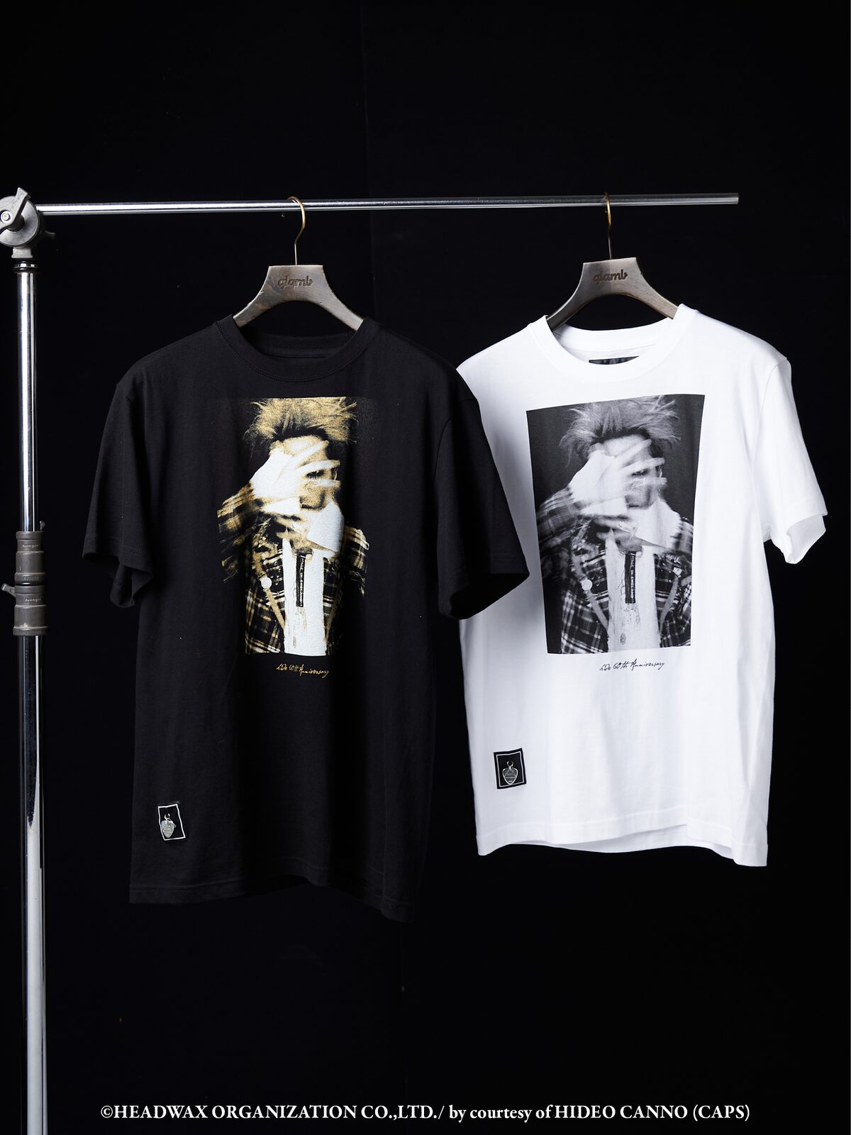 hide × glamb Check Suit hide T-Shirtホワ…