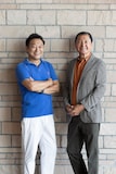 左から杉山清貴、南佳孝。