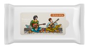 店舗限定オープン記念特典のウェットシート。