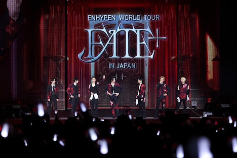 「ENHYPEN WORLD TOUR 'FATE PLUS' IN JAPAN」宮城・セキスイハイムスーパーアリーナ公演の様子。(P)&(C) BELIFT LAB Inc.