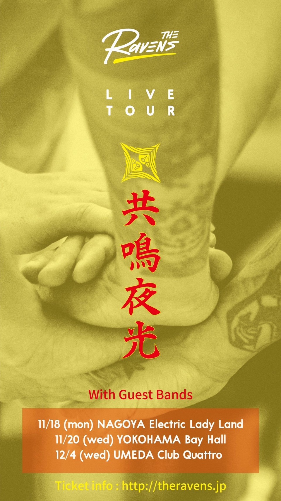 「The Ravens LIVE TOUR 共鳴夜光」告知ビジュアル