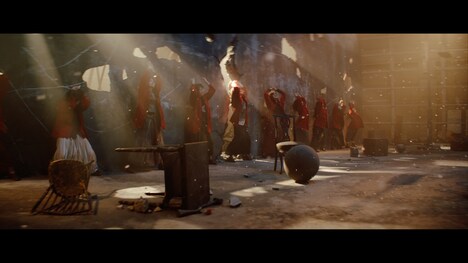 WHITE SCORPION「動く唇」ミュージックビデオより。