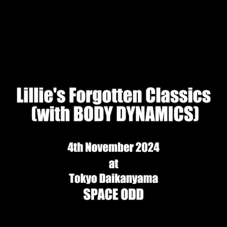 「Lillie's Forgotten Classics（with BODY DYNAMICS）」告知ビジュアル