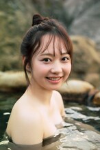 大盛真歩（AKB48）の1st写真集より。(c)KADOKAWA（撮影：細居幸次郎）