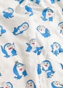 イルカのイルカくんの総柄テキスタイル