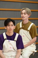 手前からリョウガ、マサヒロ。