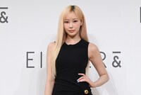 フォトセッションに応じるGISELLE（aespa）。