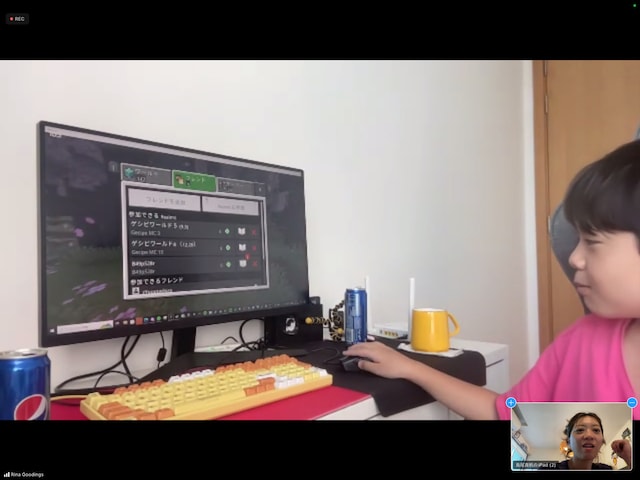 マイクラのワールドを見せてくれた慈栄くん。