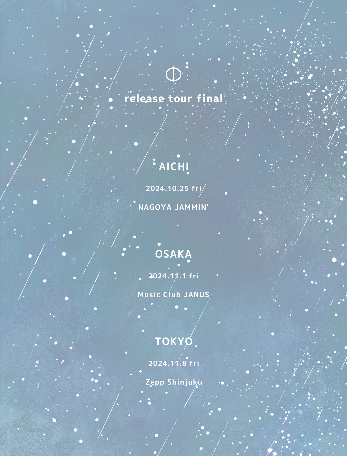 mol-74「Φ」release tour 東名阪ファイナル告知ビジュアル