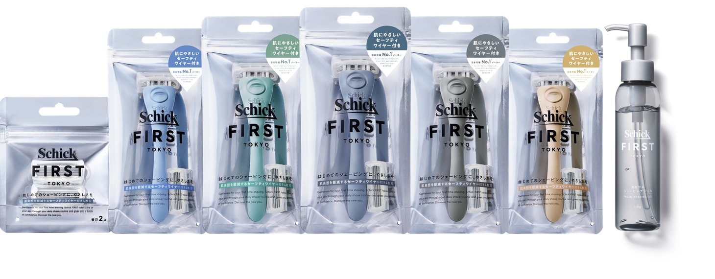 「Schick FIRST TOKYO」全製品集合画像