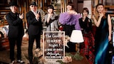 竹内まりやの手書きメッセージボードを前にした出演者たち。左からリリー・フランキー、横山剣、Night Tempo、土岐麻子、Rei、上白石萌歌。(写真提供:NHK)