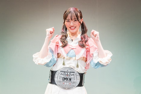 「おもカワ」新チャンピオン・希山愛（ばってん少女隊）。