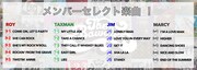 THE BAWDIESメンバーセレクト楽曲