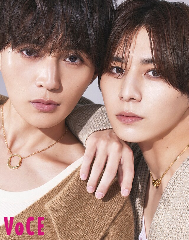 八木勇征（FANTASTICS）と山田涼介（Hey! Say! JUMP）。