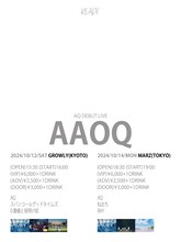 AQのデビューライブ「AAOQ」告知ビジュアル。