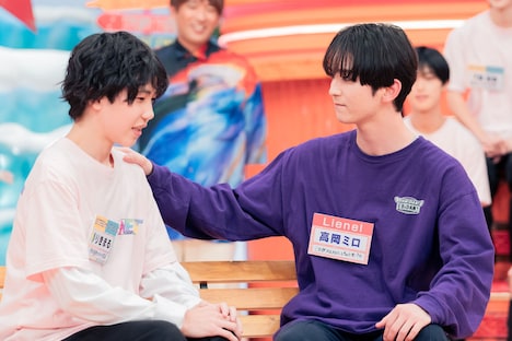 りきまる（BOYZTERIOS）と高岡ミロ（Lienel）。(c)「DAN! DAN! EBiDAN!」製作委員会