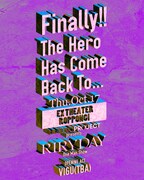 RIRYDAY「Finally!! The Hero Has Come Back To…」告知ビジュアル