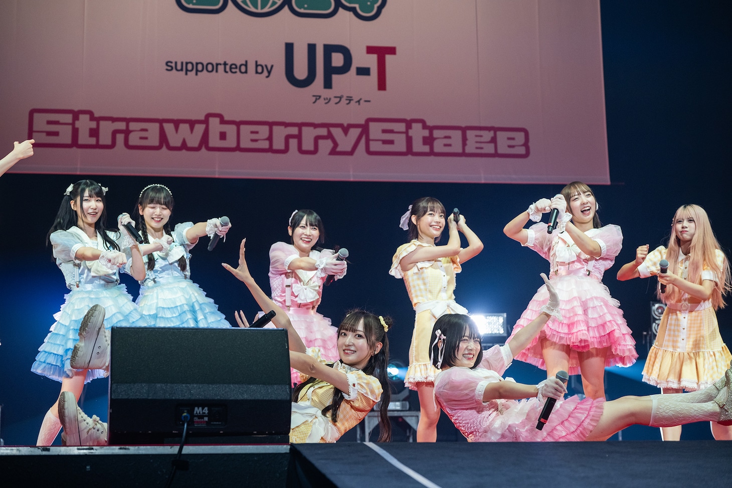 かすみ草とステラ、ラフ×ラフによるコラボの様子。