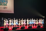 かすみ草とステラ、ラフ×ラフによるコラボの様子。