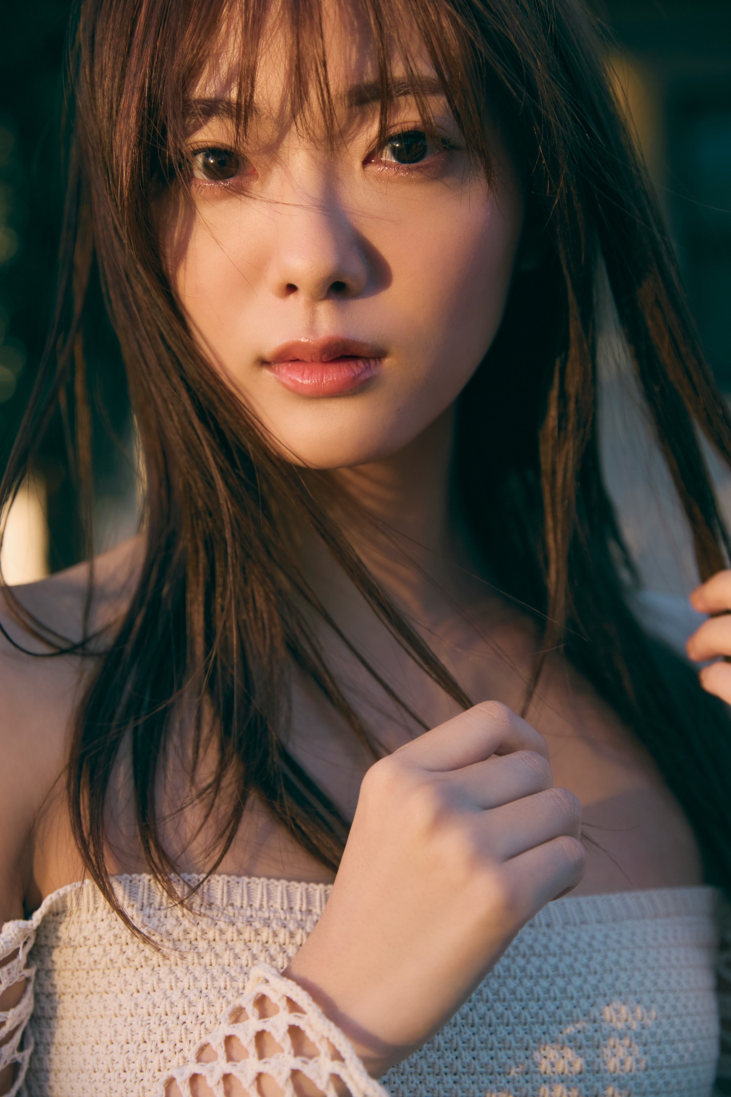 田村保乃（櫻坂46）お気に入りの黄昏ショット。（撮影：三瓶康友）(c)講談社