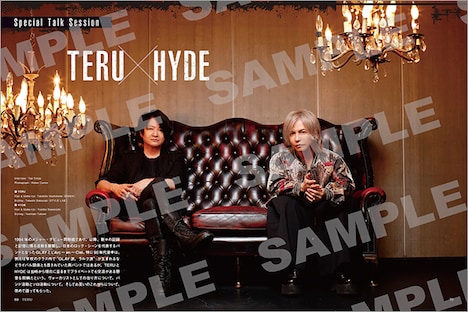 「TERU / GLAY」より、SPECIAL TALK SESSION「TERU×HYDE」のページ。