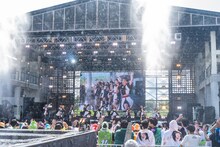 私立恵比寿中学「えびちゅう 夏のファミリー遠足 略してファミえん in 山中湖 2024」の様子。