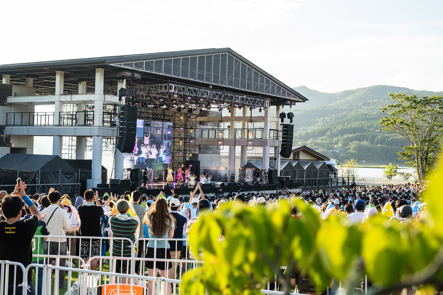 私立恵比寿中学「えびちゅう 夏のファミリー遠足 略してファミえん in 山中湖 2024」の様子。