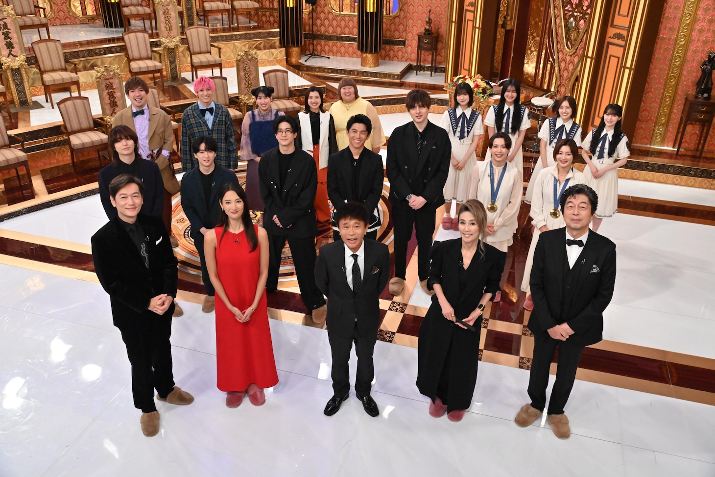 テレビ朝日系「芸能人格付けチェック 秋の3時間スペシャル」出演者。(c)ABCテレビ