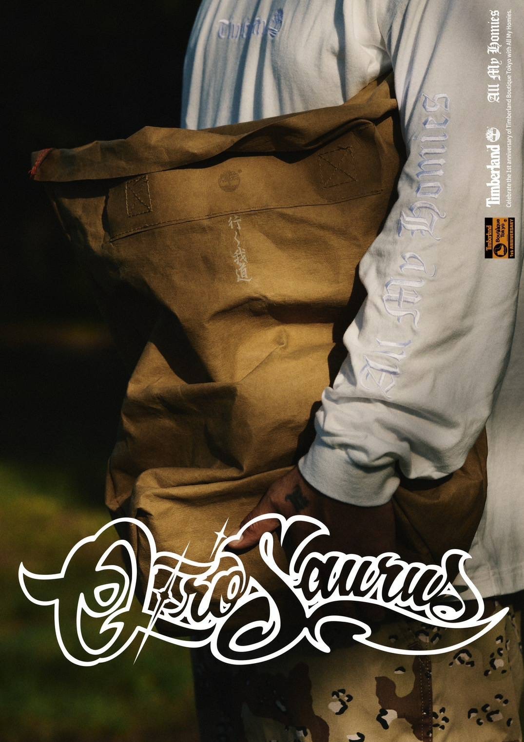 All My HomiesとTimberlandのコラボレートコレクションのビジュアル。