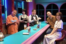 左から、出川哲朗、あの、霜降り明星せいや、ハライチ澤部、松田里奈。(c)テレビ朝日