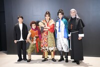 「前田慶次 かぶき旅 STAGE&LIVE～肥後の虎・加藤清正編～」囲み取材の様子。