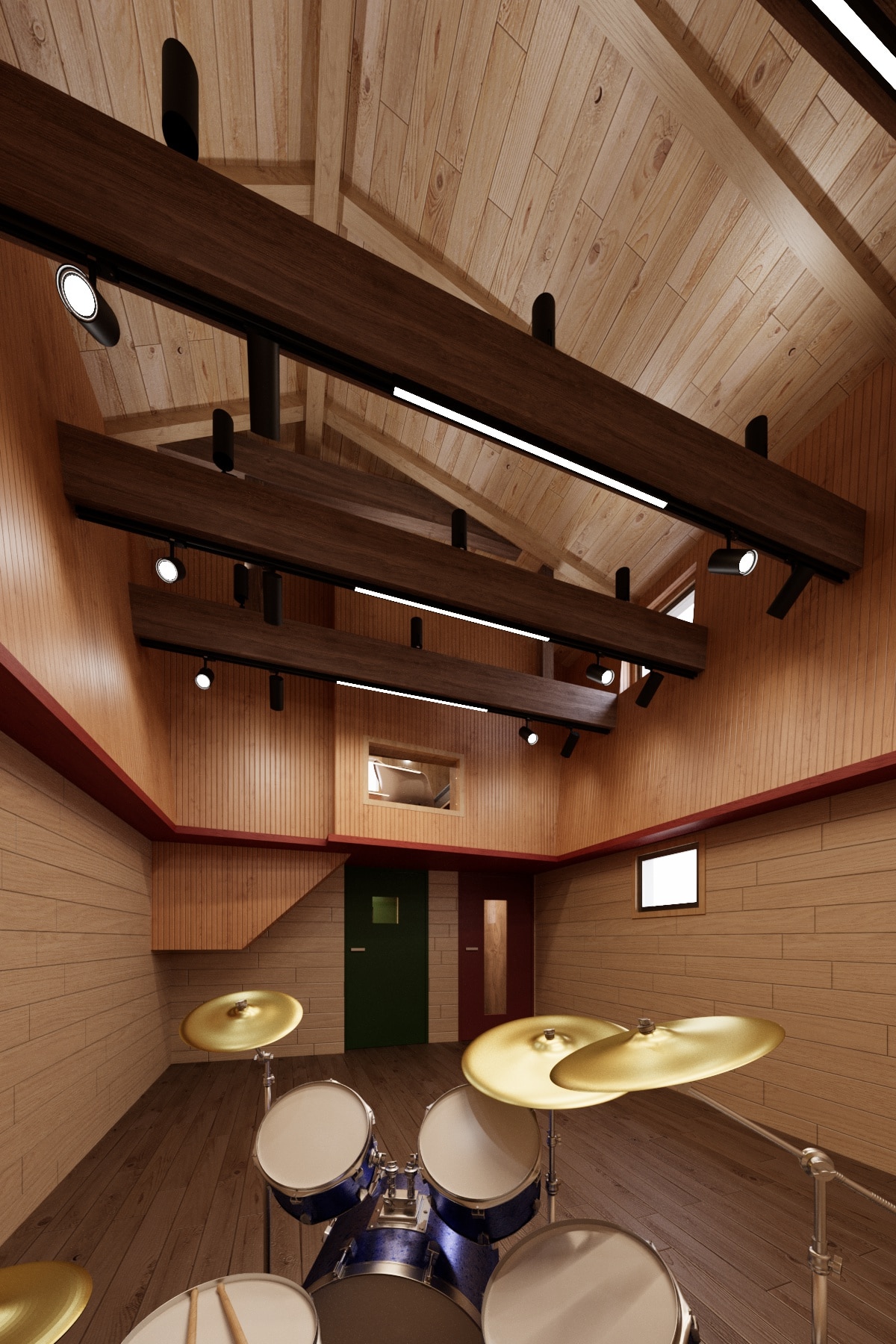 「MUSIC inn Fujieda」内部イメージ (c)光嶋裕介建築設計事務所