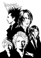 上條淳士が描いたBUCK-TICKのイラスト。