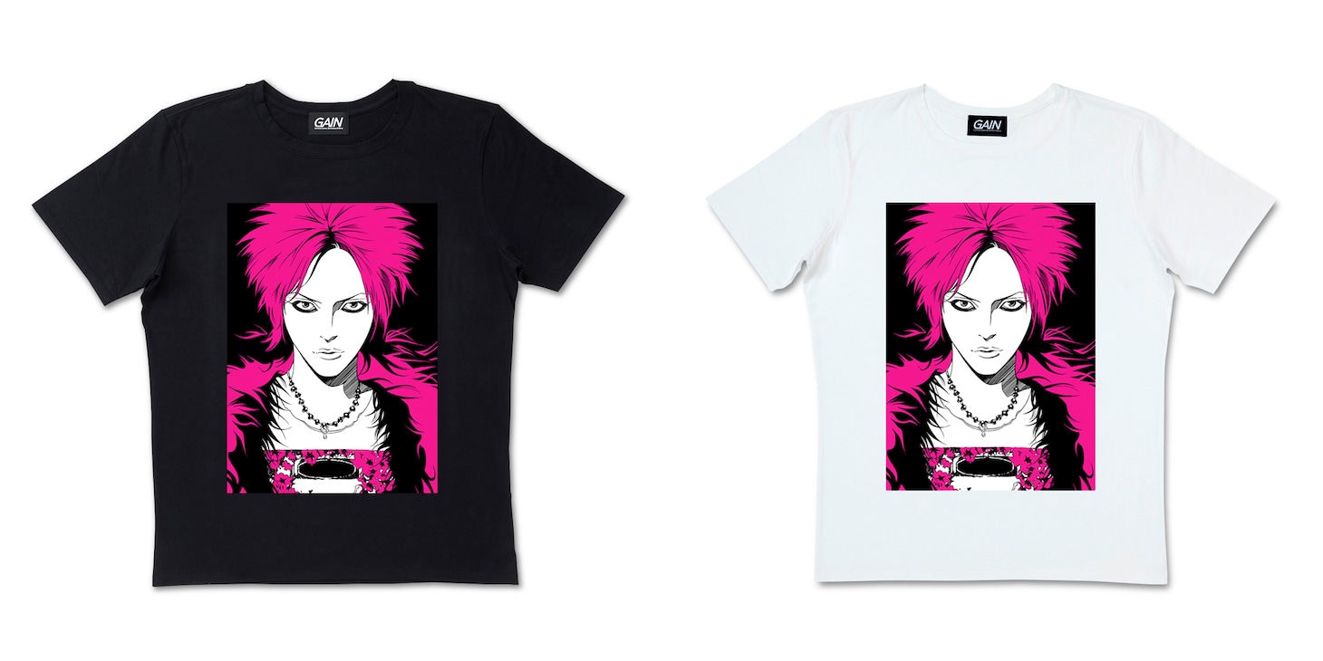 hideと上條淳士のコラボTシャツ。