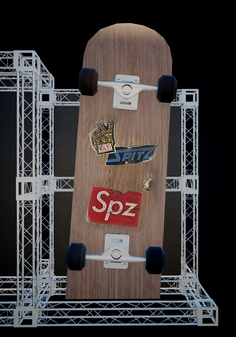 SPITZ スピッツ　ひみつスタジオ　草野マサムネスケートボードデッキ スピッツの大規模展覧会「SPITZ,NOW!」展示内容の一部を先行公開