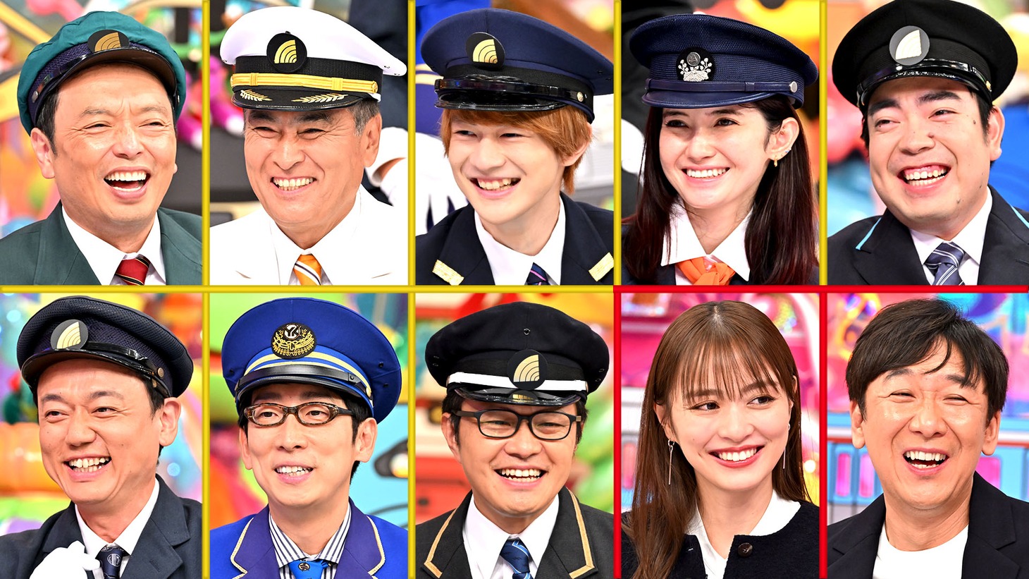 「鉄道ファンクラブ」出演者。(c)テレビ朝日