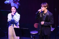 清水美依紗とKEVIN（BUDDiiS）。